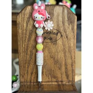 19-19  Inspired Handcrafted Extended Length Beaded Pen w/ Refill Ink